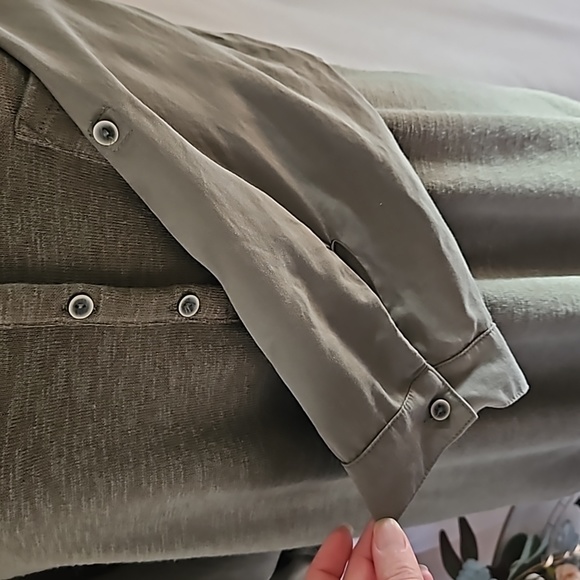 EUC - prAna "Hensley" Dress - Rye/Olive Green - Sz M - Picture 7 of 10